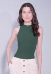Raf Dame Sleeveless Bodysuit Top (O.Green)