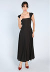 Mark Bumgarner X Vania Romoff For Plains & Prints Daphne Sleeveless Dress (Black)
