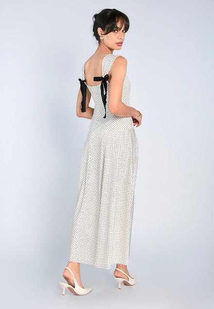 Mark Bumgarner X Vania Romoff For Plains & Prints Daphne Sleeveless Dress (Polkadot)