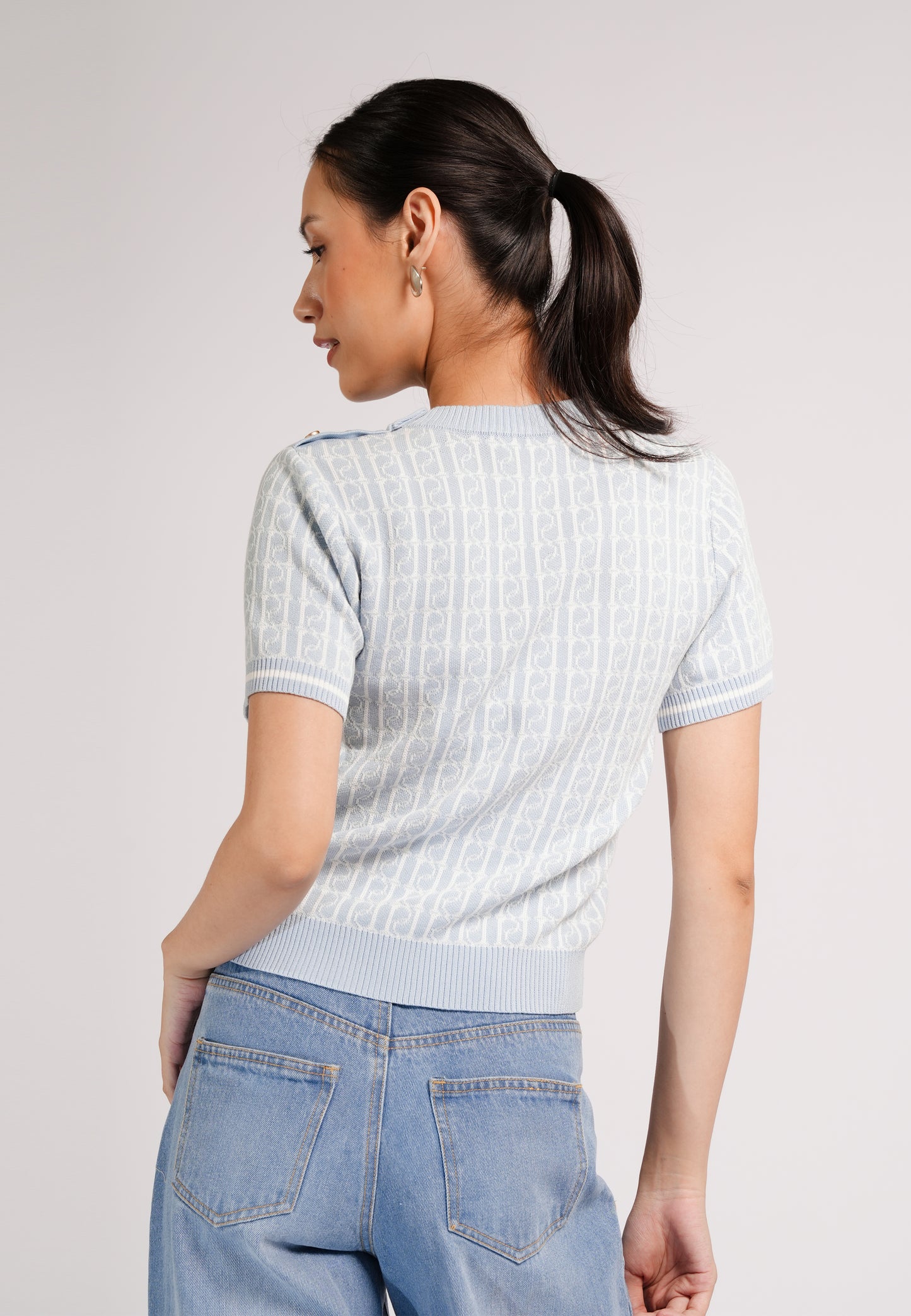 DNM Studios 2026 Darbee Short Sleeve Top (Printed Blue)