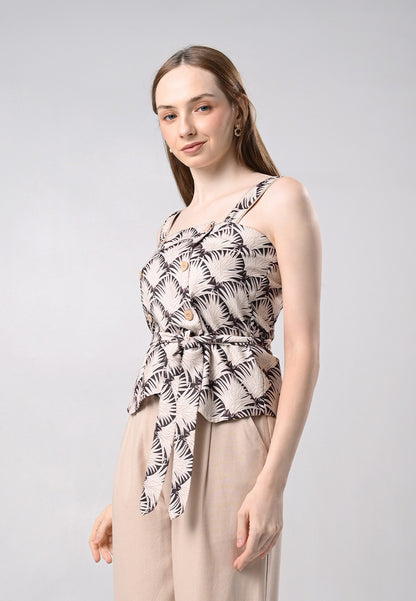 Darcey Sleeveless Detach Strap Top (Multi)