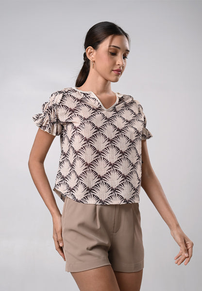 Darcey Short Sleeve Top (Multi)