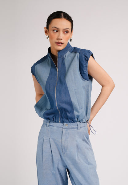 DNM Studios 2026 Darsh Extended Sleeve Top (Blue)
