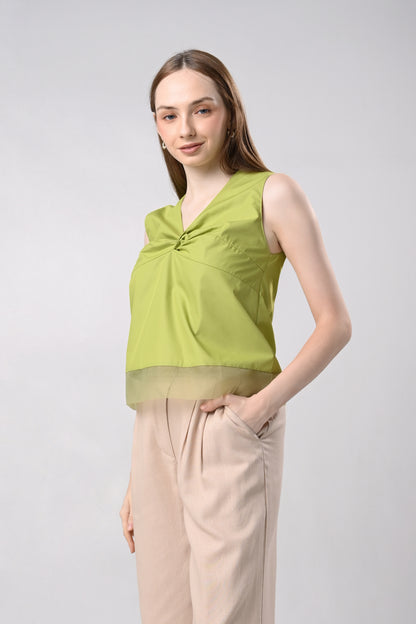 Daver Sleeveless Top (Green)