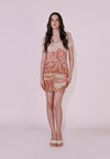 Camp Delrose Short Sleeve Dress (Beige)