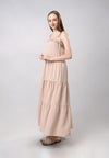 Devaunt Sleeveless Maxi Dress (Khaki)
