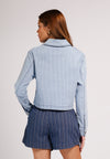 Plains & Prints DNM Studios 2026 Devon Long Sleeve Jacket Top (Striped Blue)