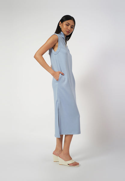 Raf Dill Sleeveless Dress (Dusty Blue)