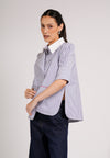 DNM Studios 2026 Doax Quarter Sleeve Top (Striped Blue)