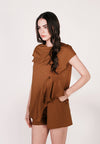 Camp Dobritz Short Sleeve Playsuit (Camel)