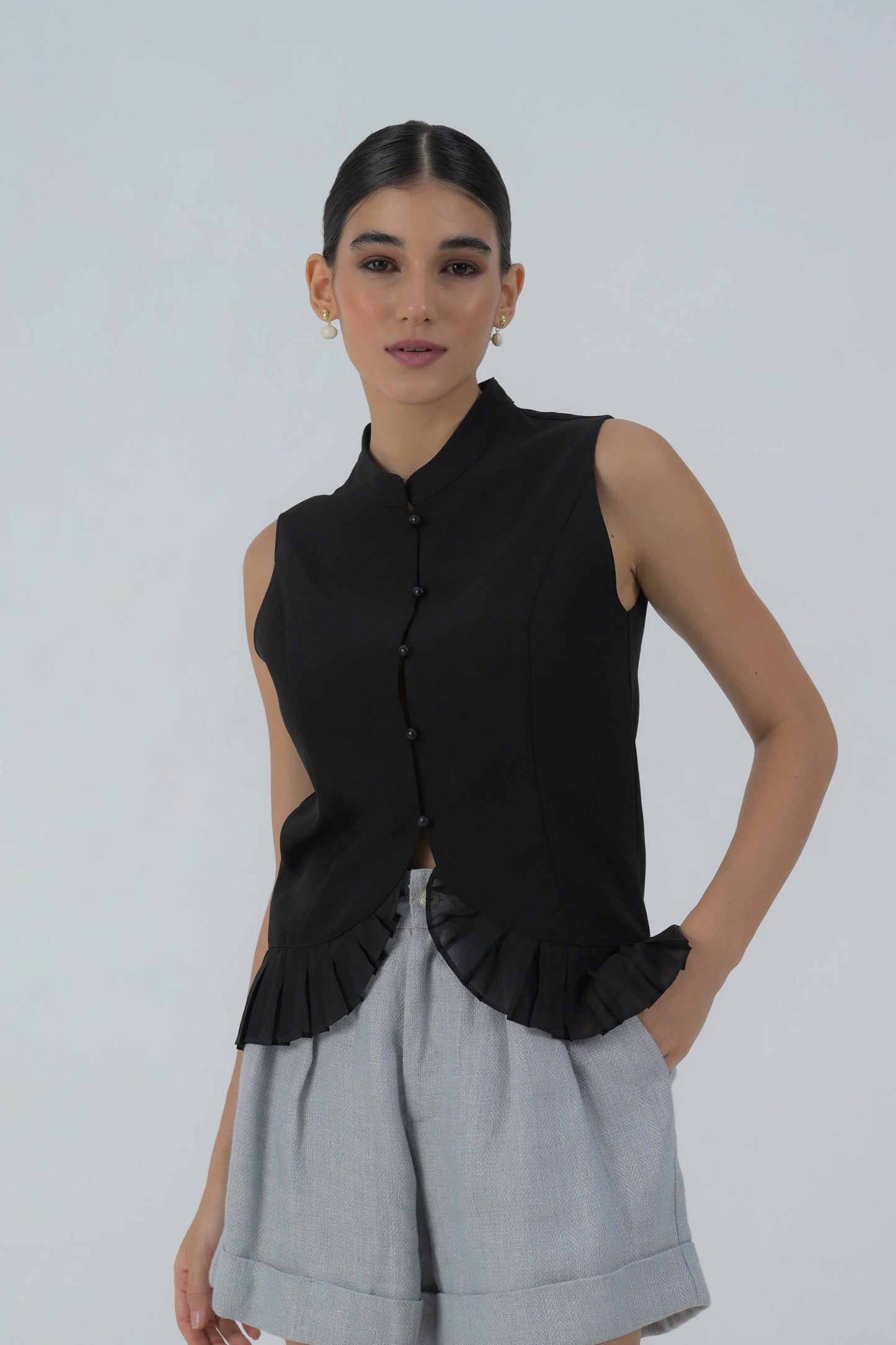 Raf Doha Sleeveless Top (Black)