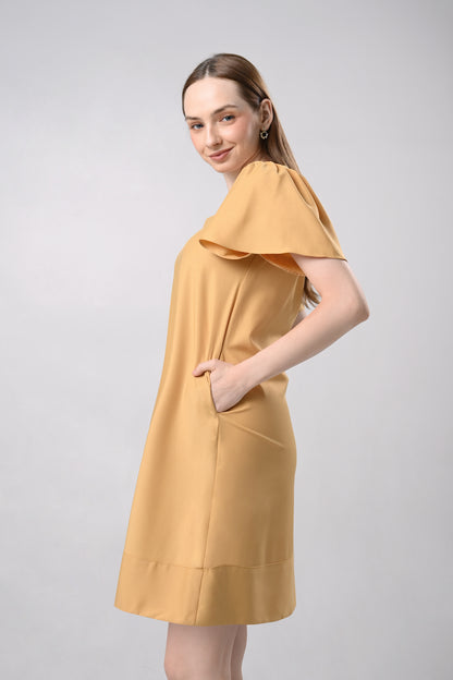 Don Short Sleeve Dress (Mustard)