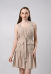 Drewe Sleeveless Dress (Khaki)