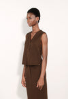 Archetype Edell Sleeveless Top (Choco Brown)