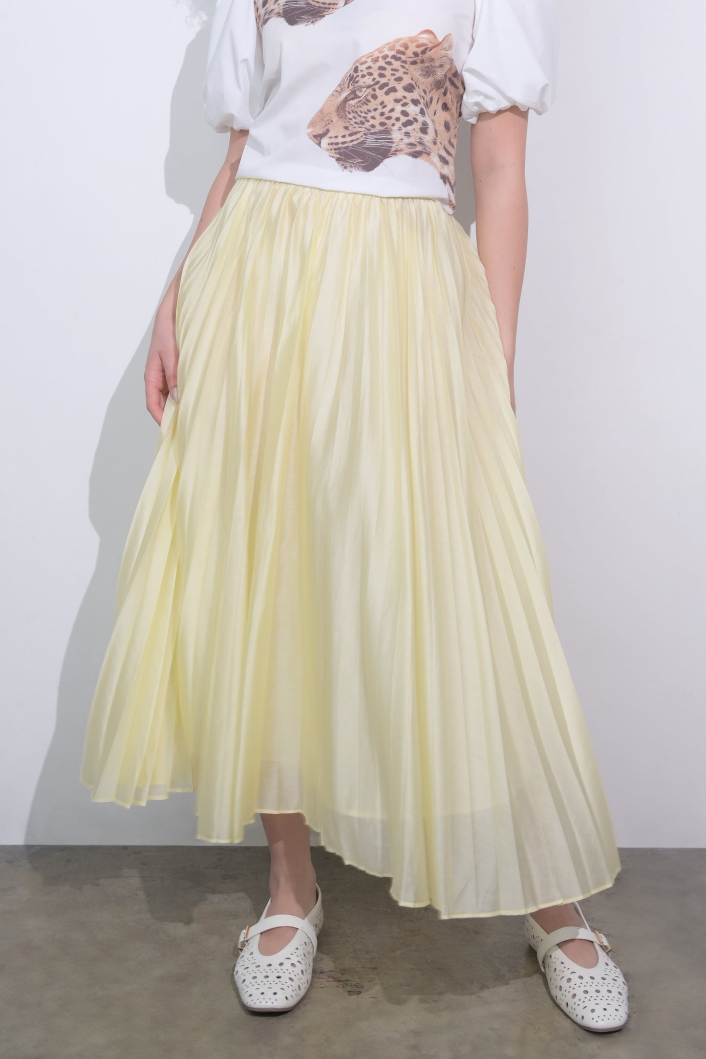 Raf Eden Pleated Skirt  (Butter)