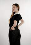 Eleia Short Sleeve Top (Black)
