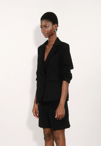 Archetype Elora Long Sleeve Blazer Top (Black)