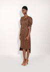 Archetype Elphaba Short Sleeve Dress  (Brown)