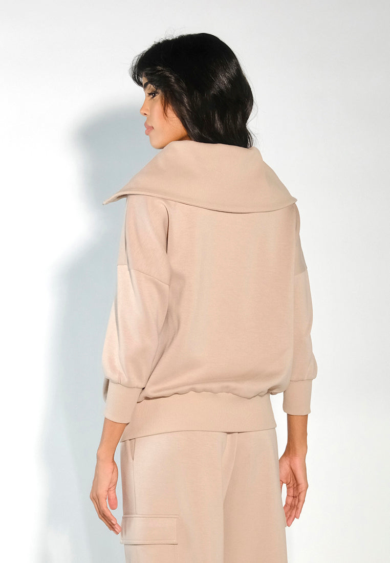 Raf Elroy Long Sleeve Top (Beige)