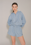 Raf Emmew Long Sleeve Playsuit (Light Blue)