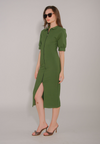 RAF Eoan Short Sleeve Dress  (Green)