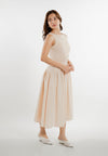 Eowyn Sleeveless Dress (Beige)