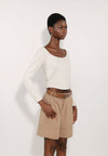 Archetype Essence Long Sleeve Top (Off-white)