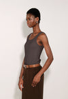 Archetype Essence Sleeveless Top (Charcoal)