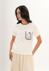 Fathia Short Sleeve Top (Offwhite)