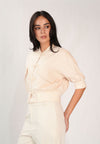 Fellon Quarter Sleeve Top (Cream )