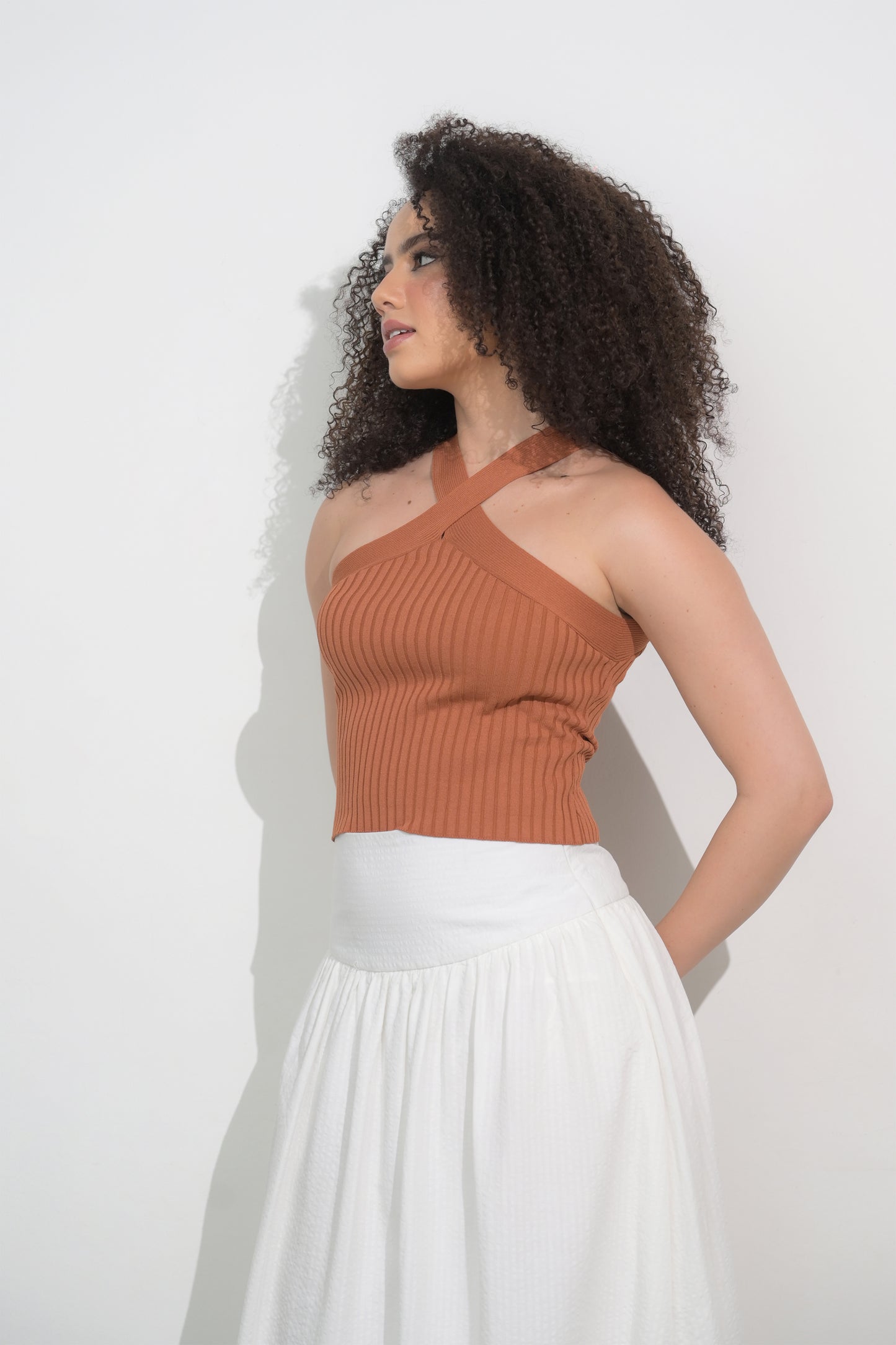 Raf Ferrera Sleeveless Top (Brown)