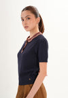 Fixy Short Sleeve Top (Navy)