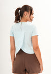 Floppy Short Sleeve Top (Dusty Blue)