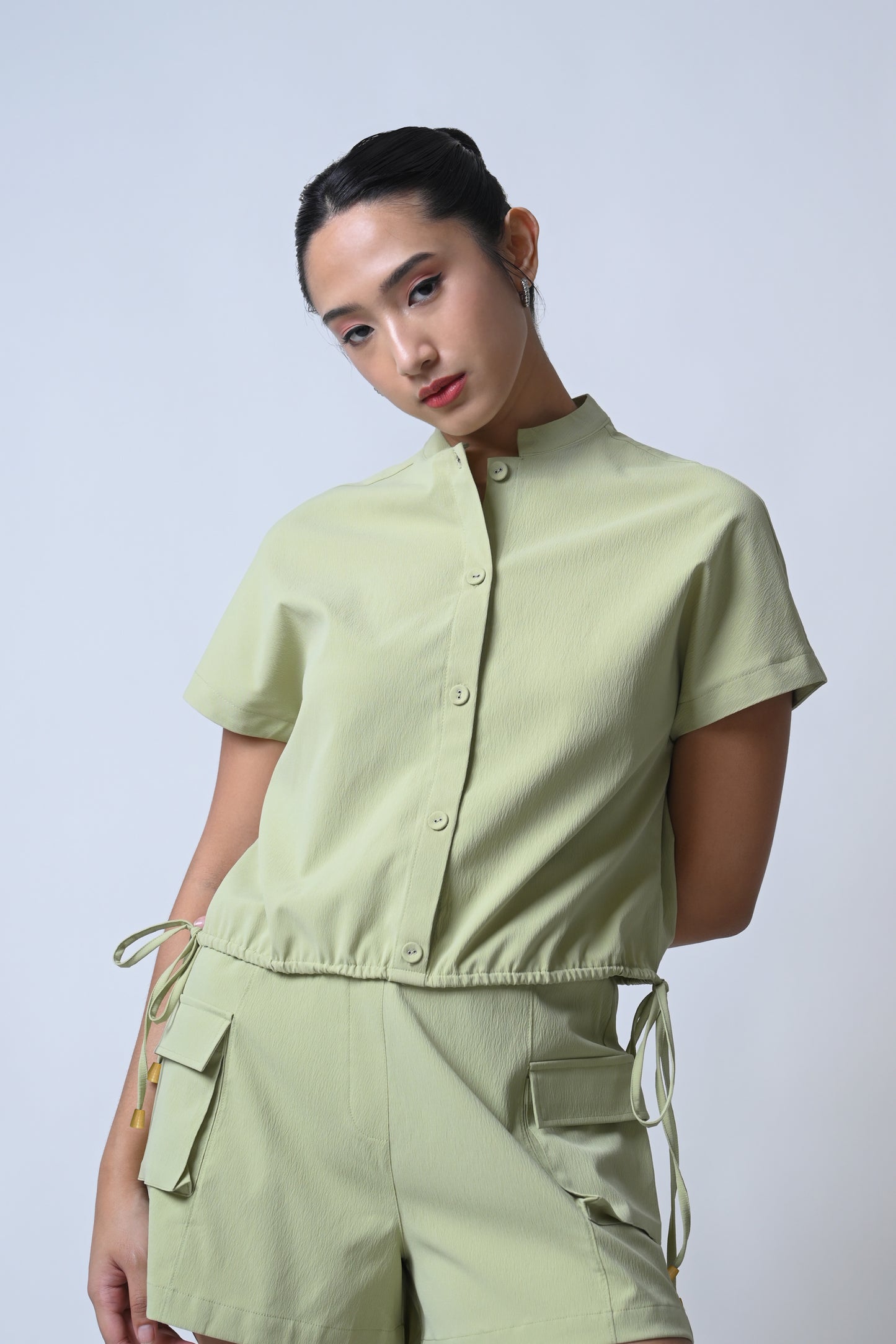 Flow Short Sleeve Top (Matcha)