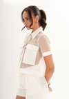 Flynne Short Sleeve Top (White)