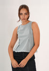 Frabel Sleeveless Top (Dark Blue)