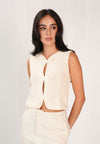 Frankey Sleeveless Top (Cream)