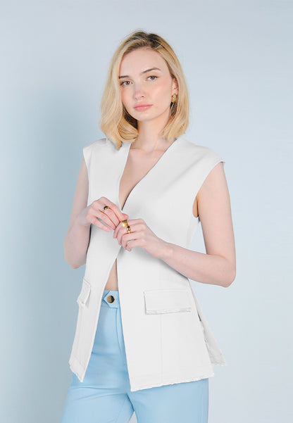 Nobleza Frankie Sleeveless Vest (Off-white)