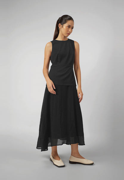 Raf Fran Sleeveless Dress  (Black)