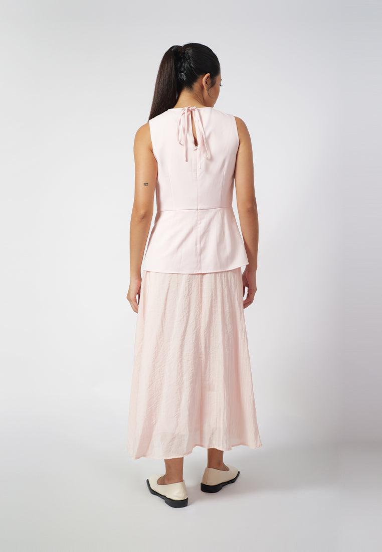 Raf Fran Sleeveless Dress  (Light Pink)
