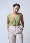 Frisky Sleeveless Top (Matcha)