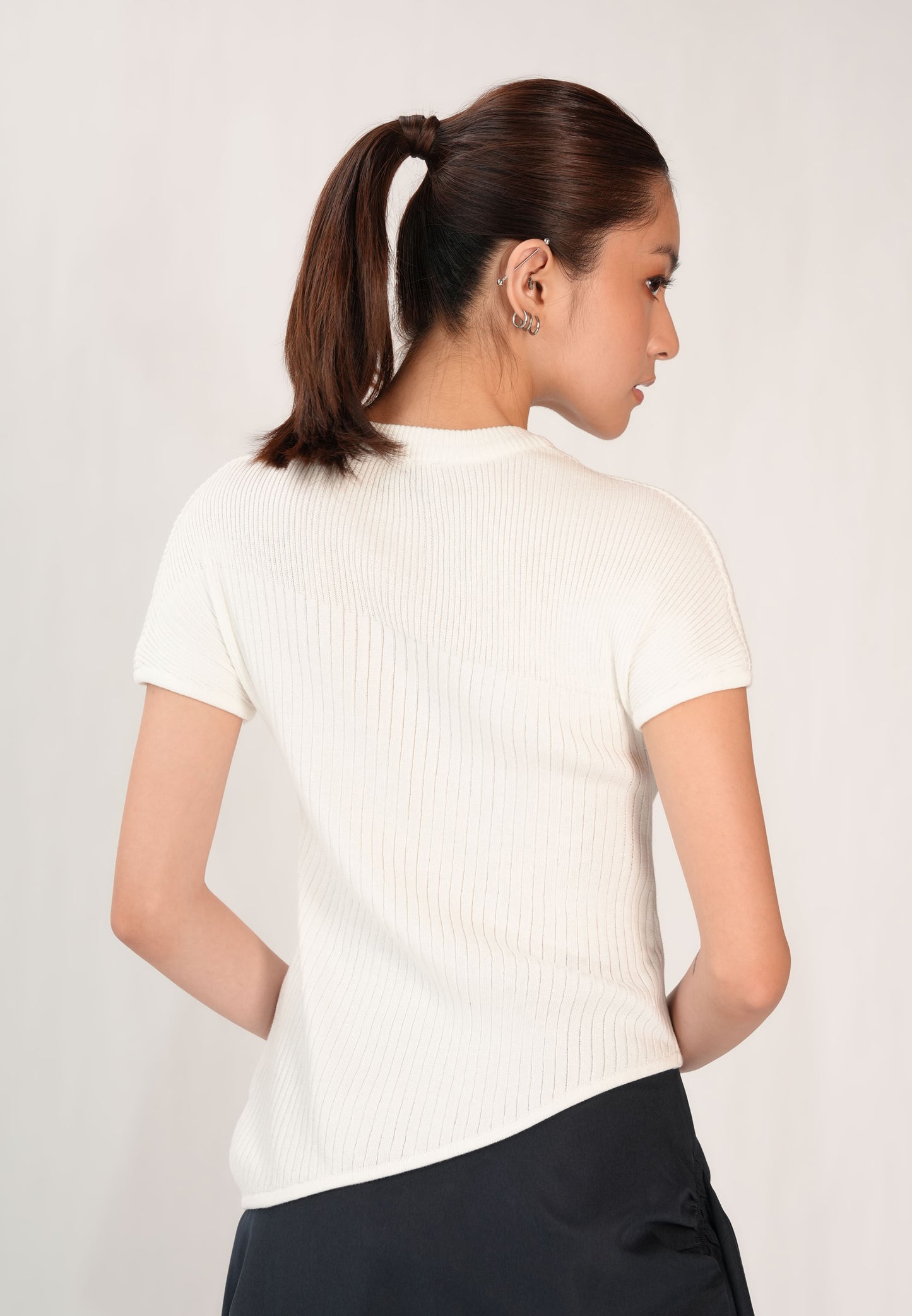 Fritz Short Sleeve Top (Offwhite)
