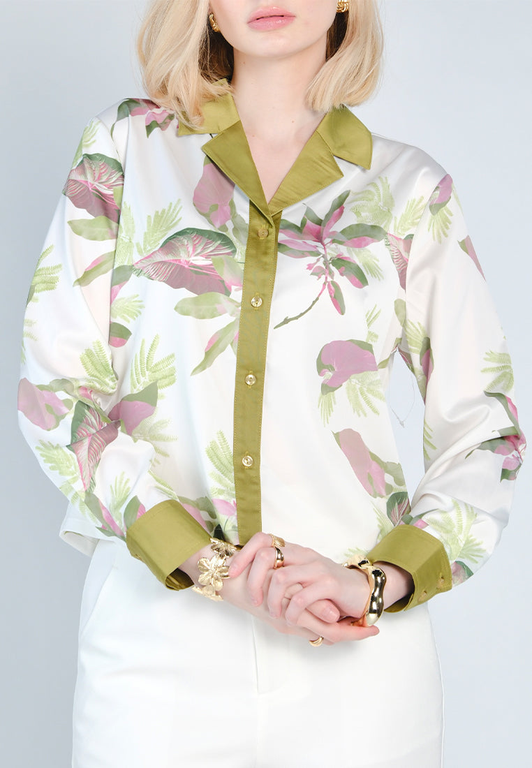 Nobleza Fumina Long Sleeve Top (Multi)