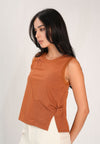 Fydel Sleeveless Top (Rust)