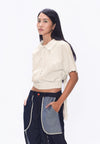 Plains & Prints x Randolf Fins Short Sleeve Top (Cream)