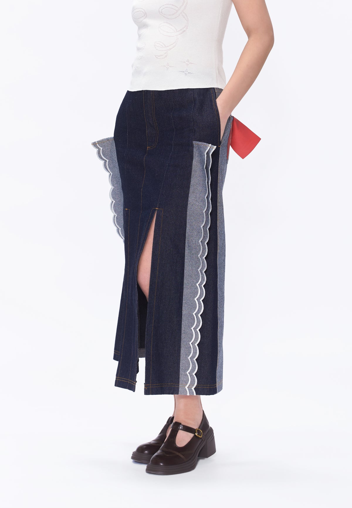 Plains & Prints x Randolf Fins Skirt (Denim)