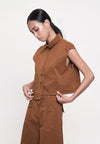 Gaella Extended Sleeve Top (Toffee)