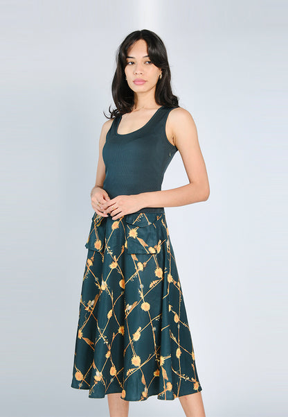 Nobleza Galen Sleeveless Dress (D.Green)