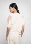 Ganish Short Sleeve Top (Beige)