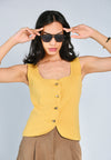 Nobleza Gani Sleeveless Top (Mustard)